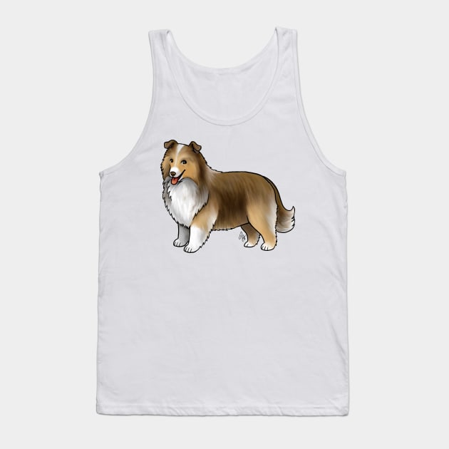 Dog - Shetland Sheepdog - Sable Tank Top by Jen's Dogs Custom Gifts and Designs